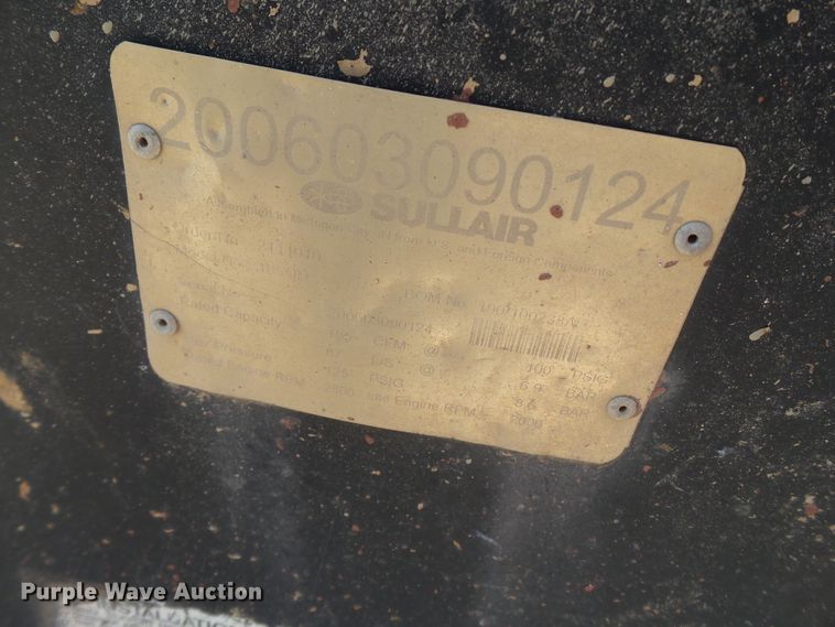 image for item FL9377 Sullair 185 air compressor