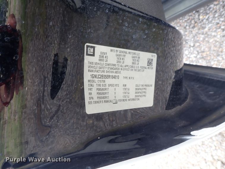 image for item DE0866 2014 Chevrolet Tahoe Police SUV