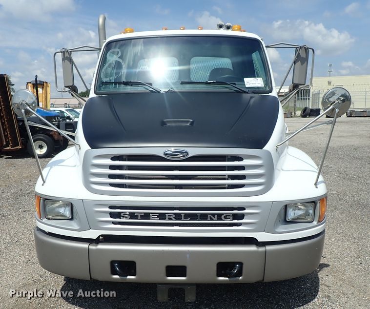 image for item DE0869 2008 Sterling Acterra flatbed truck with crane