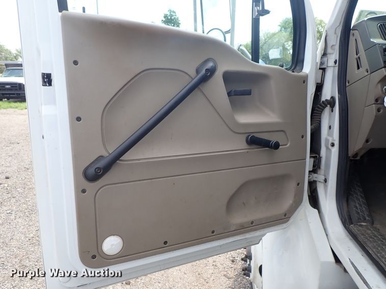 image for item DE0869 2008 Sterling Acterra flatbed truck with crane