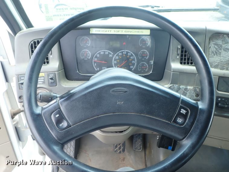 image for item DE0869 2008 Sterling Acterra flatbed truck with crane