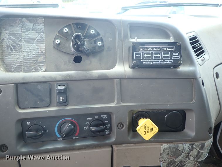 image for item DE0869 2008 Sterling Acterra flatbed truck with crane