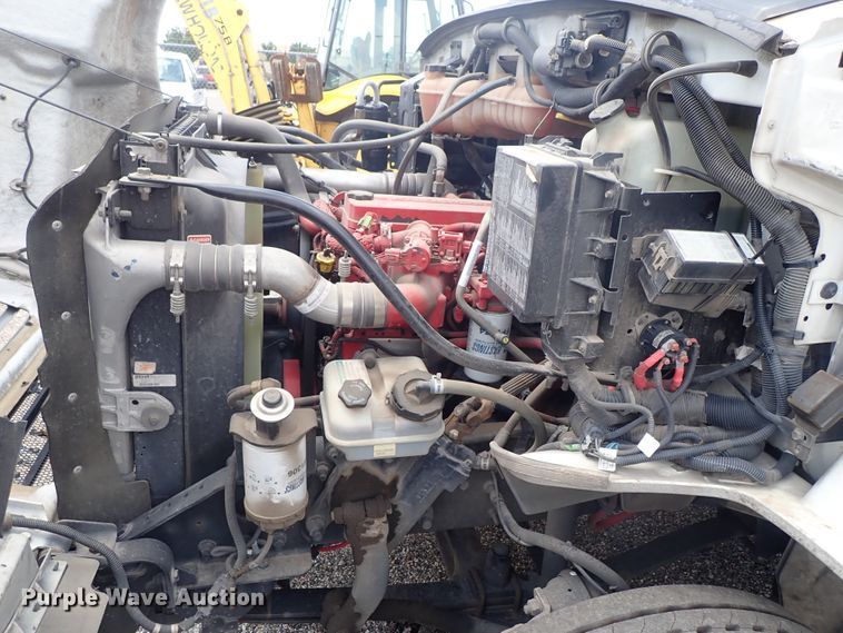 image for item DE0869 2008 Sterling Acterra flatbed truck with crane