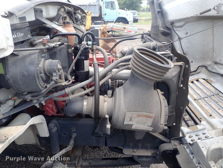 image for item DE0869 2008 Sterling Acterra flatbed truck with crane