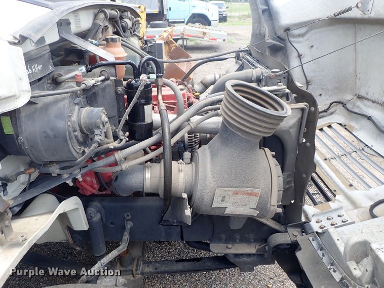 image for item DE0869 2008 Sterling Acterra flatbed truck with crane