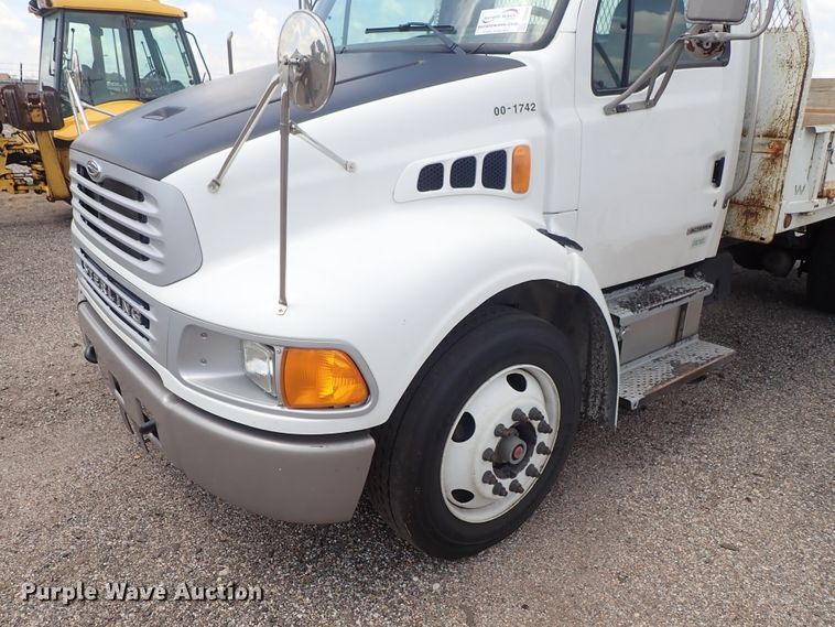 image for item DE0869 2008 Sterling Acterra flatbed truck with crane