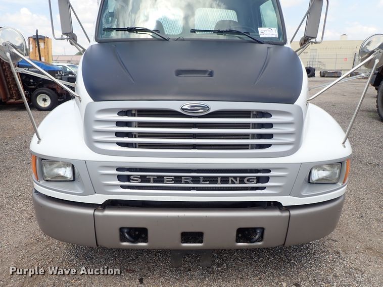 image for item DE0869 2008 Sterling Acterra flatbed truck with crane