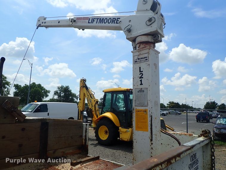 image for item DE0869 2008 Sterling Acterra flatbed truck with crane