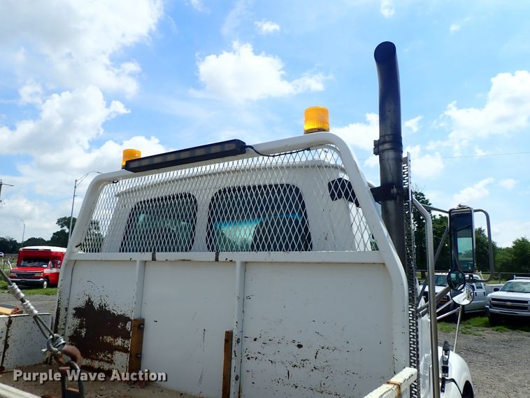 image for item DE0869 2008 Sterling Acterra flatbed truck with crane