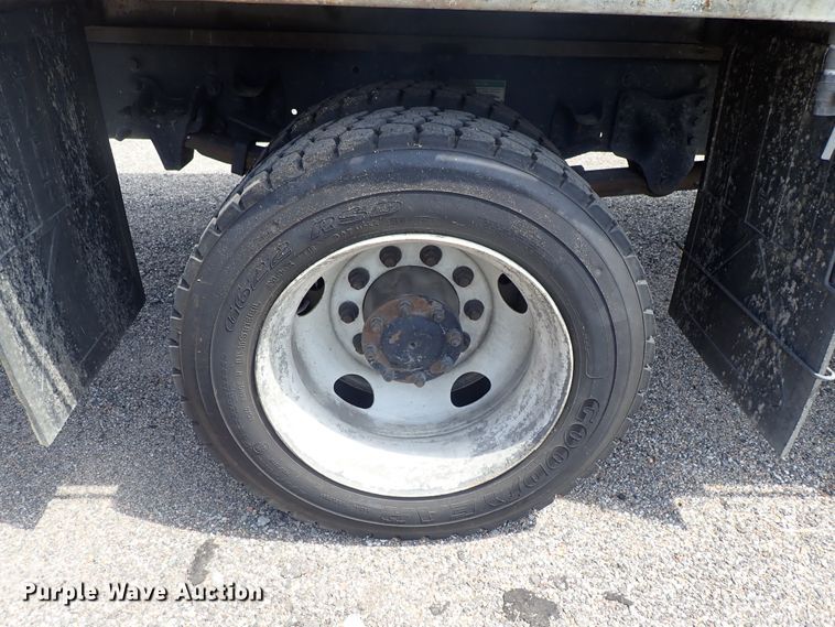 image for item DE0869 2008 Sterling Acterra flatbed truck with crane