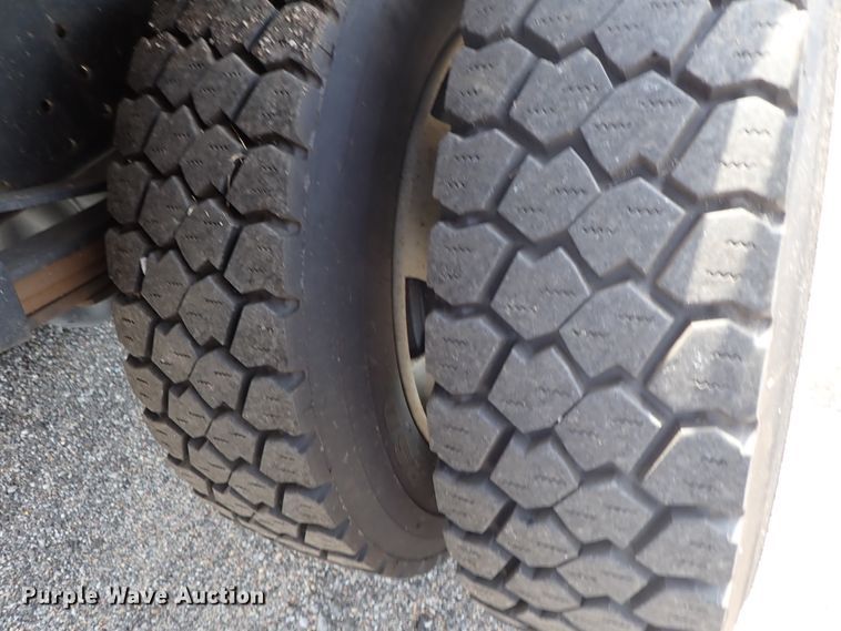 image for item DE0869 2008 Sterling Acterra flatbed truck with crane