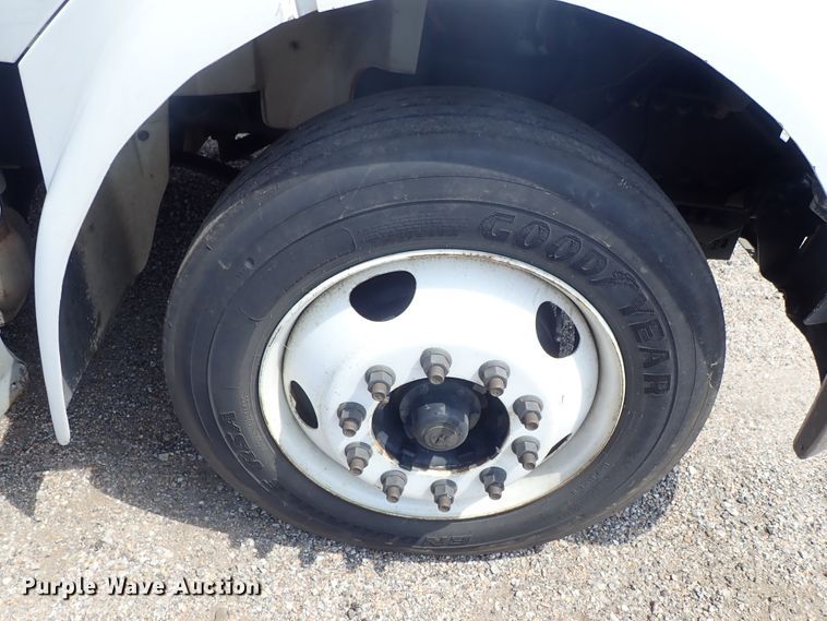 image for item DE0869 2008 Sterling Acterra flatbed truck with crane