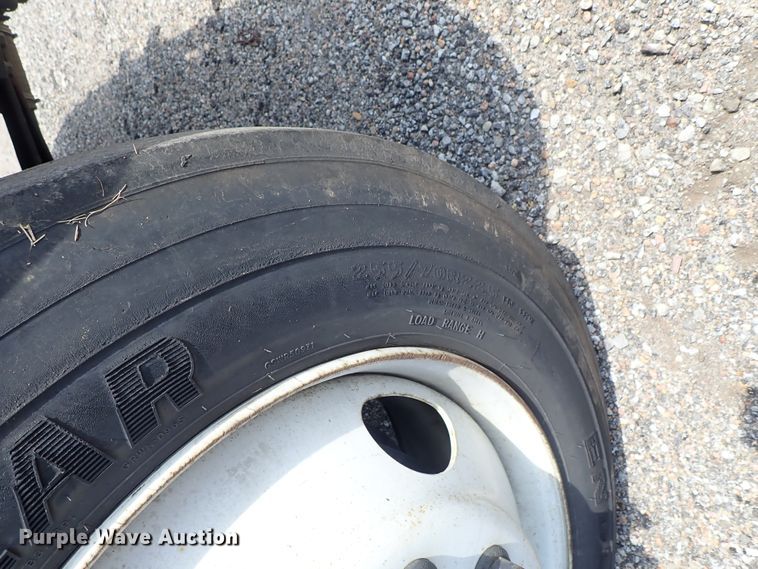 image for item DE0869 2008 Sterling Acterra flatbed truck with crane