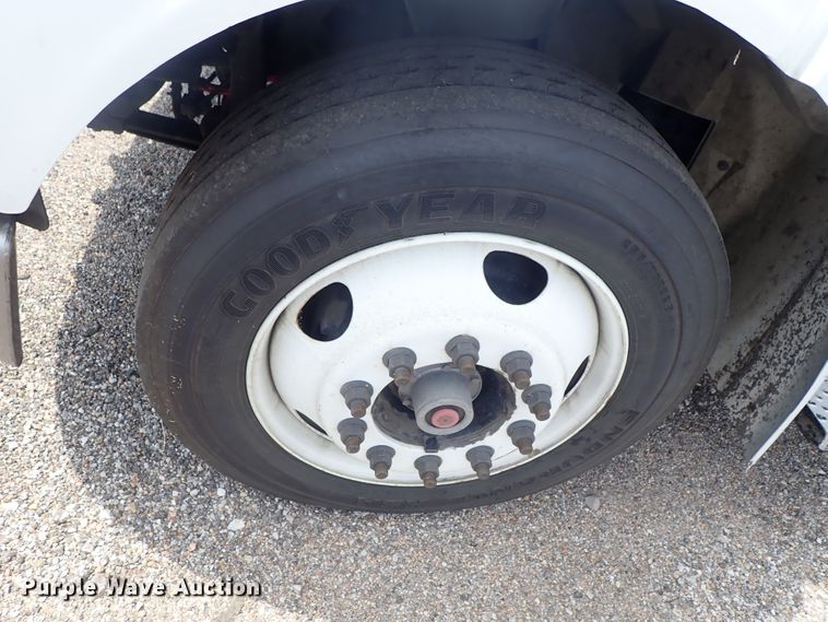 image for item DE0869 2008 Sterling Acterra flatbed truck with crane