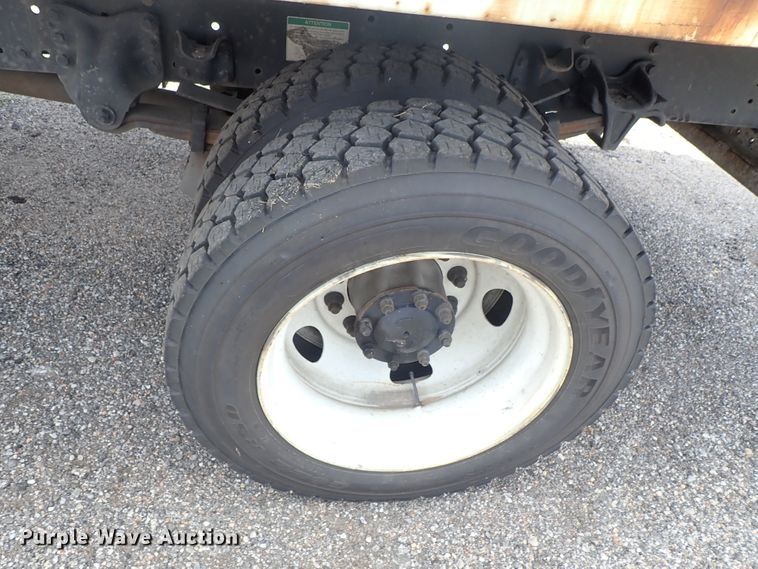 image for item DE0869 2008 Sterling Acterra flatbed truck with crane