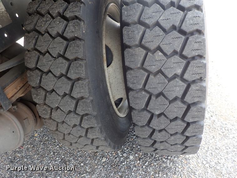 image for item DE0869 2008 Sterling Acterra flatbed truck with crane