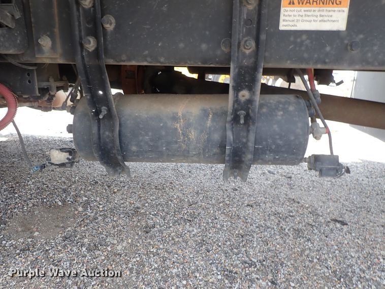 image for item DE0869 2008 Sterling Acterra flatbed truck with crane