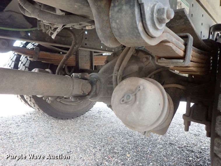 image for item DE0869 2008 Sterling Acterra flatbed truck with crane