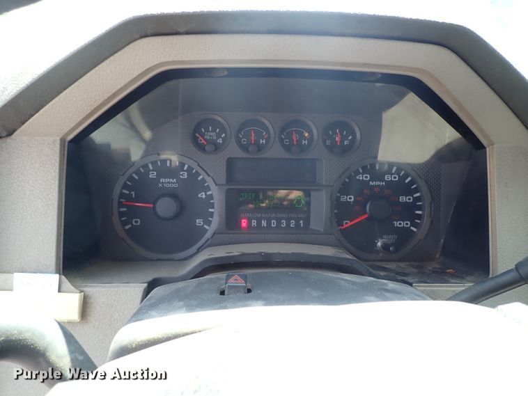 image for item DE0870 2008 Ford F450 Super Duty XL flat dump bed truck with crane