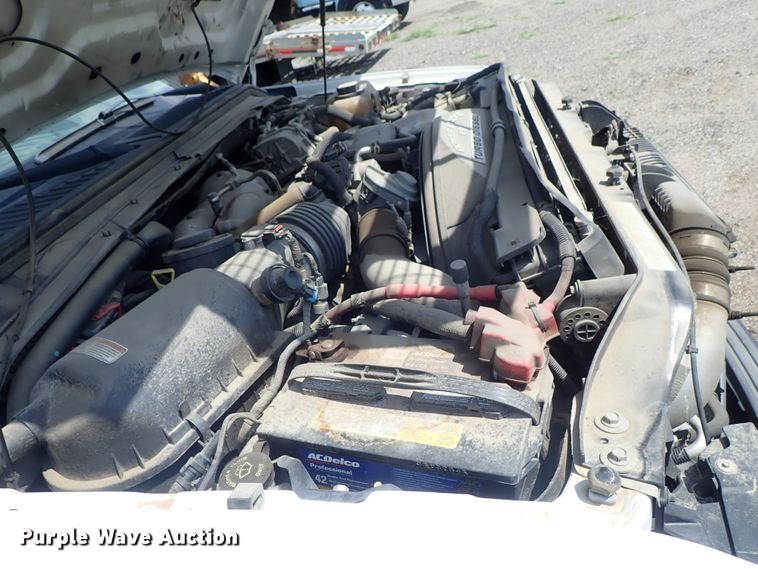 image for item DE0870 2008 Ford F450 Super Duty XL flat dump bed truck with crane