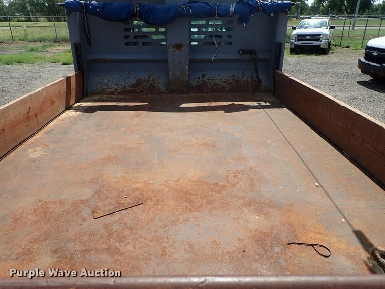 image for item DE0870 2008 Ford F450 Super Duty XL flat dump bed truck with crane