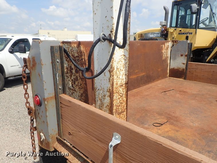 image for item DE0870 2008 Ford F450 Super Duty XL flat dump bed truck with crane