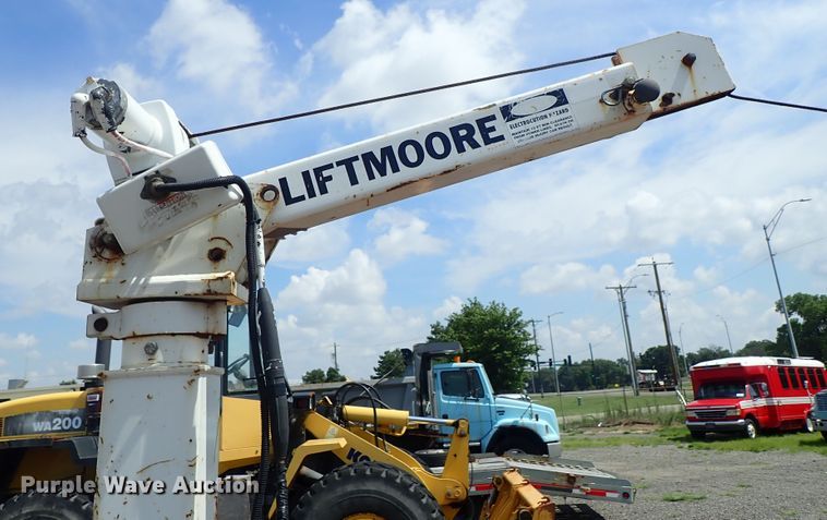 image for item DE0870 2008 Ford F450 Super Duty XL flat dump bed truck with crane