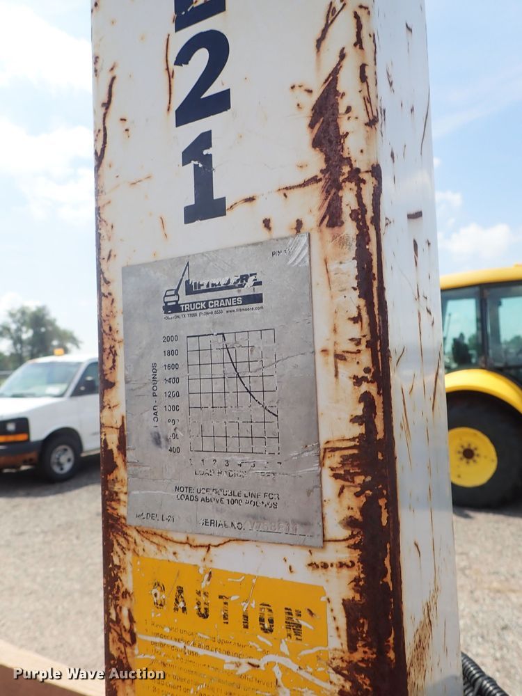 image for item DE0870 2008 Ford F450 Super Duty XL flat dump bed truck with crane