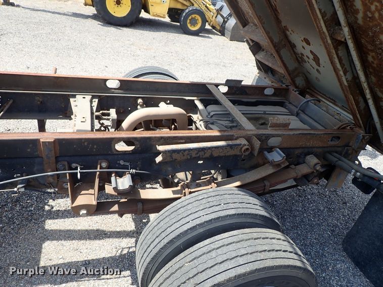 image for item DE0870 2008 Ford F450 Super Duty XL flat dump bed truck with crane