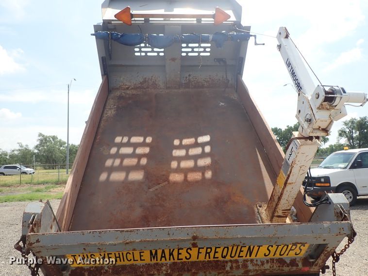 image for item DE0870 2008 Ford F450 Super Duty XL flat dump bed truck with crane