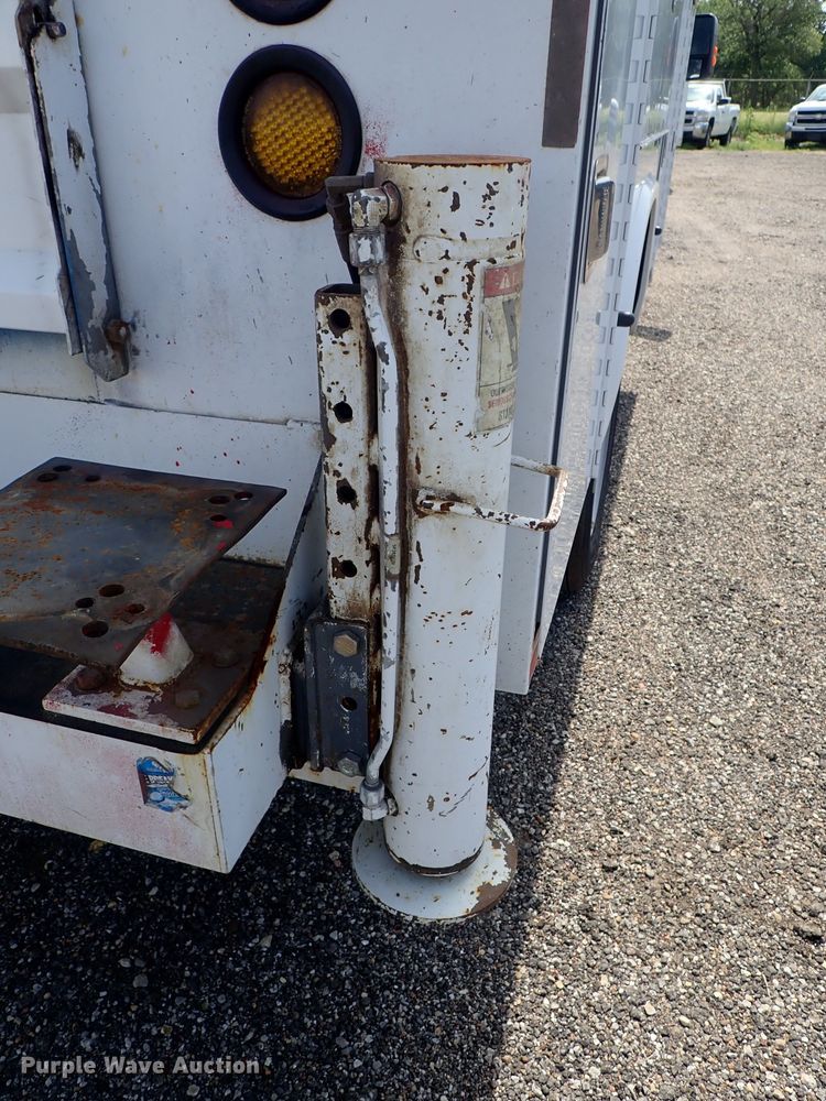 image for item DE0872 2011 Ford F550 Super Duty XL SuperCab utility bed truck with crane