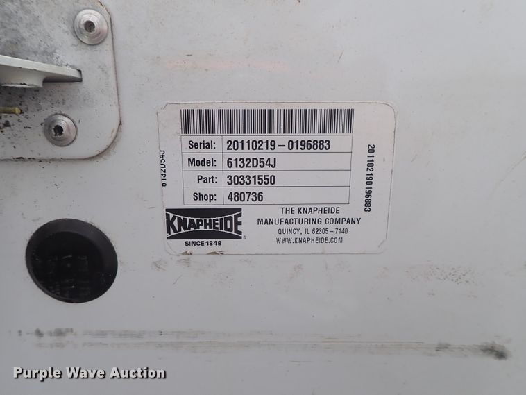 image for item DE0872 2011 Ford F550 Super Duty XL SuperCab utility bed truck with crane