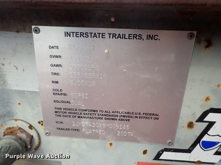 image for item DF1073 Interstate equipment trailer