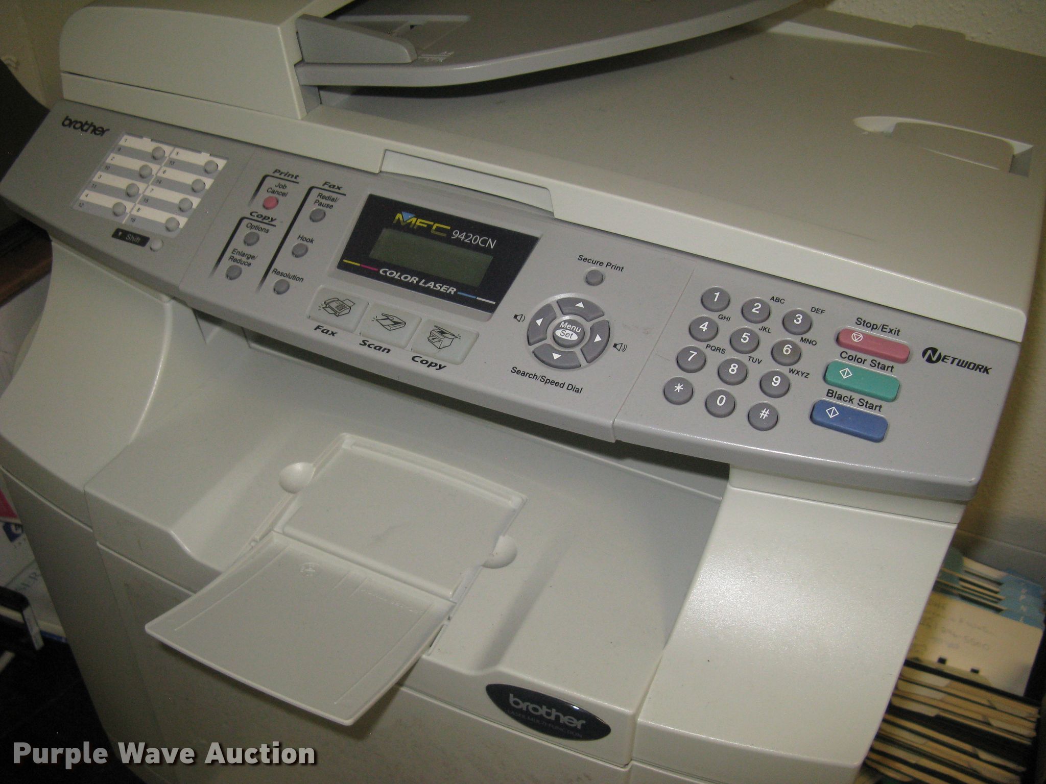 Brother MFC9420CN printer in Wichita, KS Item GA9500 sold Purple Wave