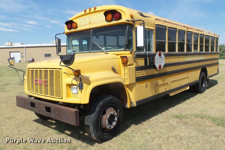 image for item DC5016 1993 GMC Blue Bird school bus