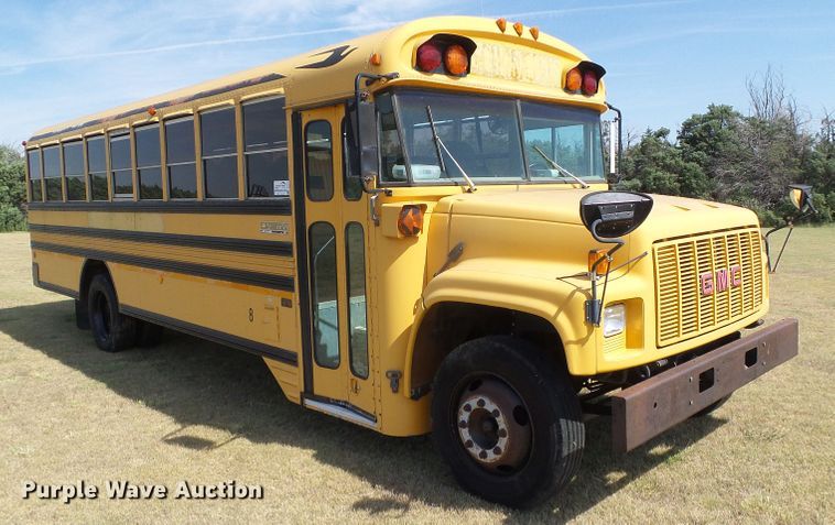 image for item DC5016 1993 GMC Blue Bird school bus