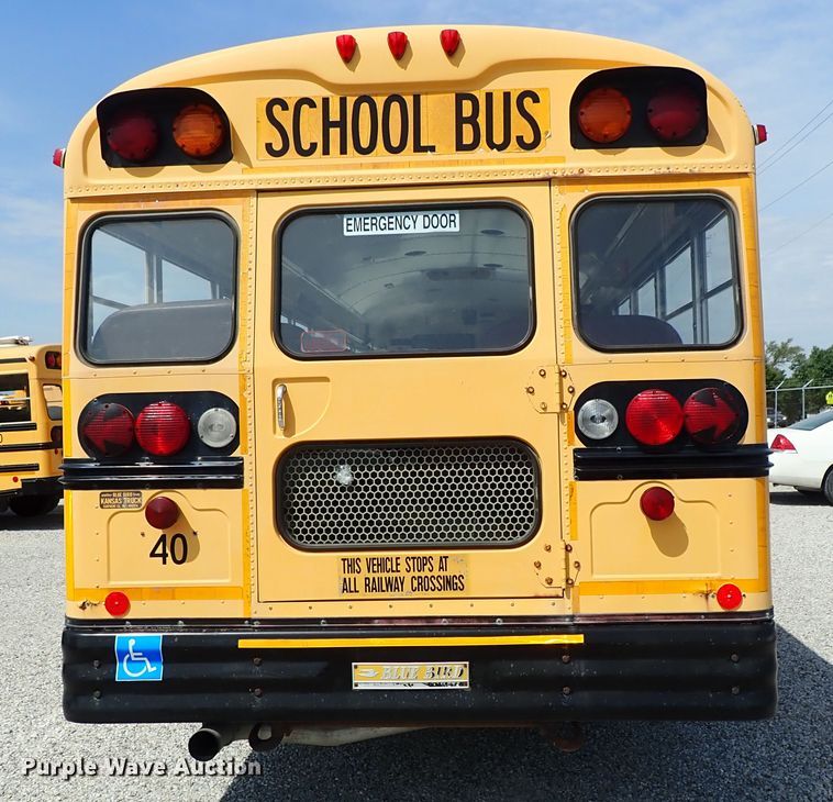 image for item DE0934 1995 Blue Bird TC2000 school bus