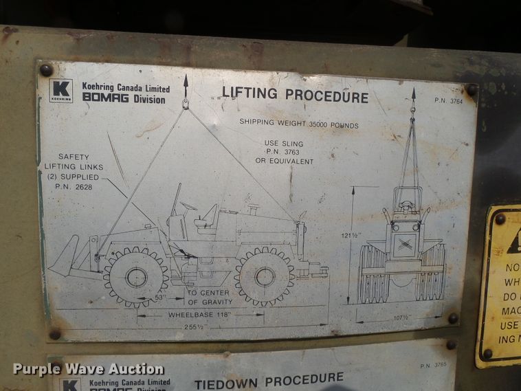 image for item DE7833 1977 Bomag K300 landfill compactor