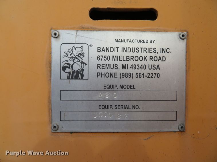 image for item DE8256 Bandit 280 wood chipper