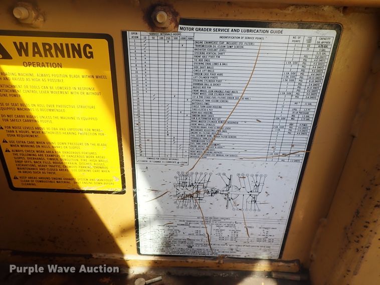 image for item DE9018 Fiat-Allis 65B rigid frame motor grader