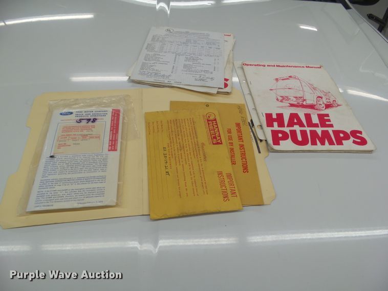 image for item DF0784 1976 Ford F750 fire truck