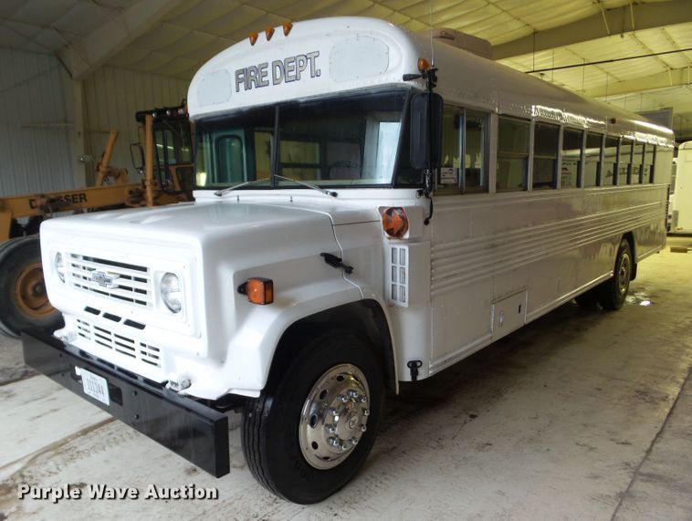 image for item DF0785 1984 Chevrolet Blue Bird school bus
