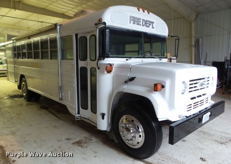 image for item DF0785 1984 Chevrolet Blue Bird school bus