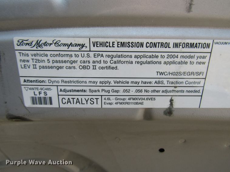 image for item DF4477 2004 Ford Crown Victoria Police Interceptor