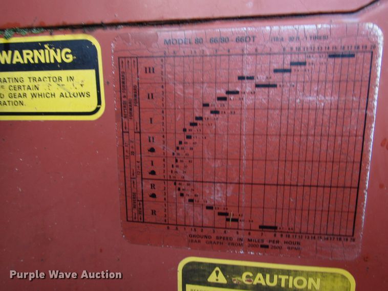 image for item DG1356 1989 Hesston 80-66 tractor