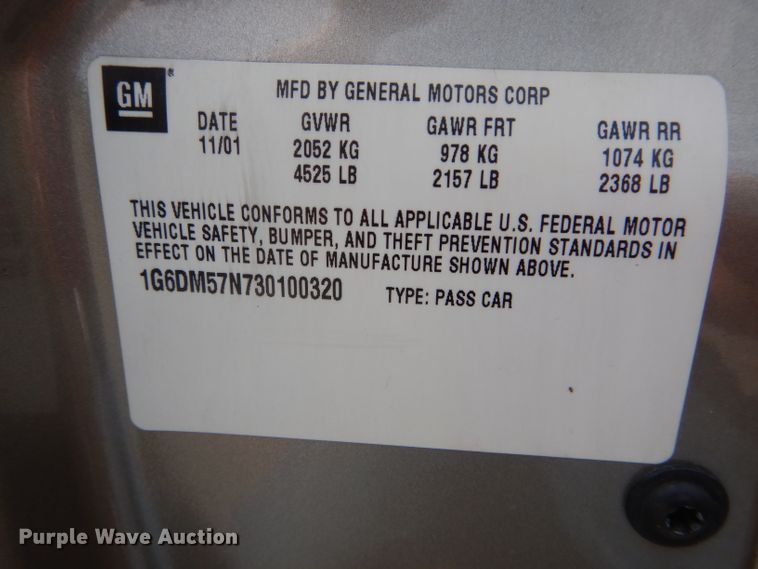 image for item DH6064 2003 Cadillac CTS