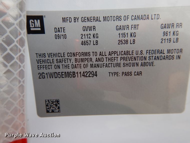 image for item DH6066 2011 Chevrolet Impala Police Cruiser