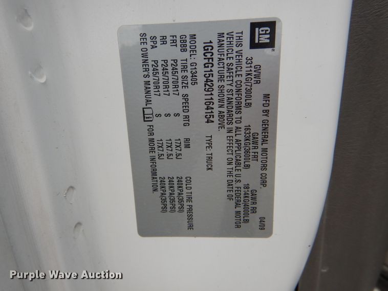 image for item DH6073 2009 Chevrolet Express 1500 van