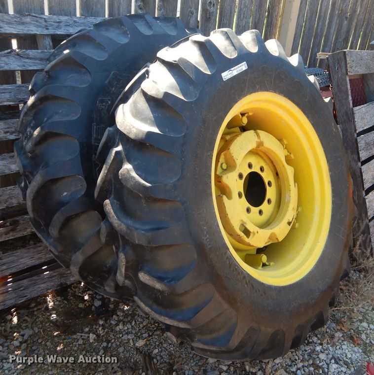 image for item FC9808 (2) 14.9-28 tires and wheels