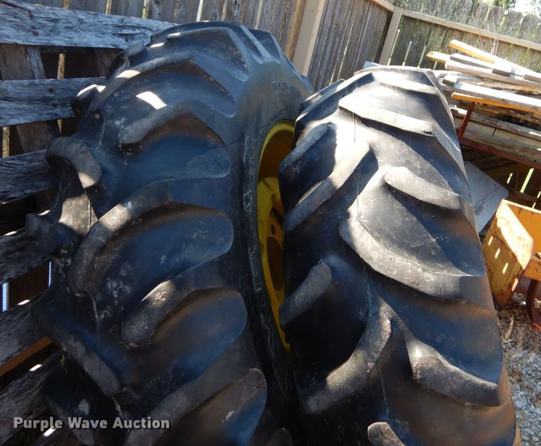 image for item FC9808 (2) 14.9-28 tires and wheels